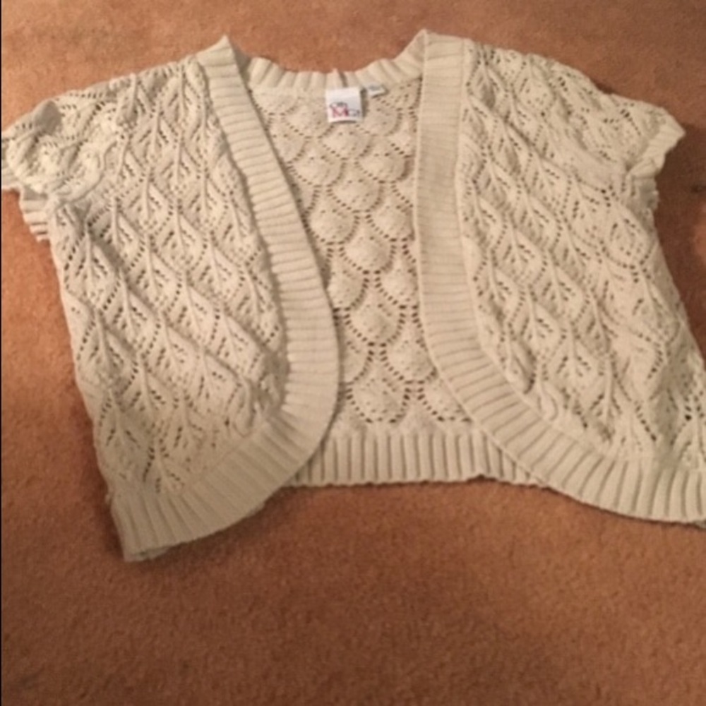 Cream knit top
